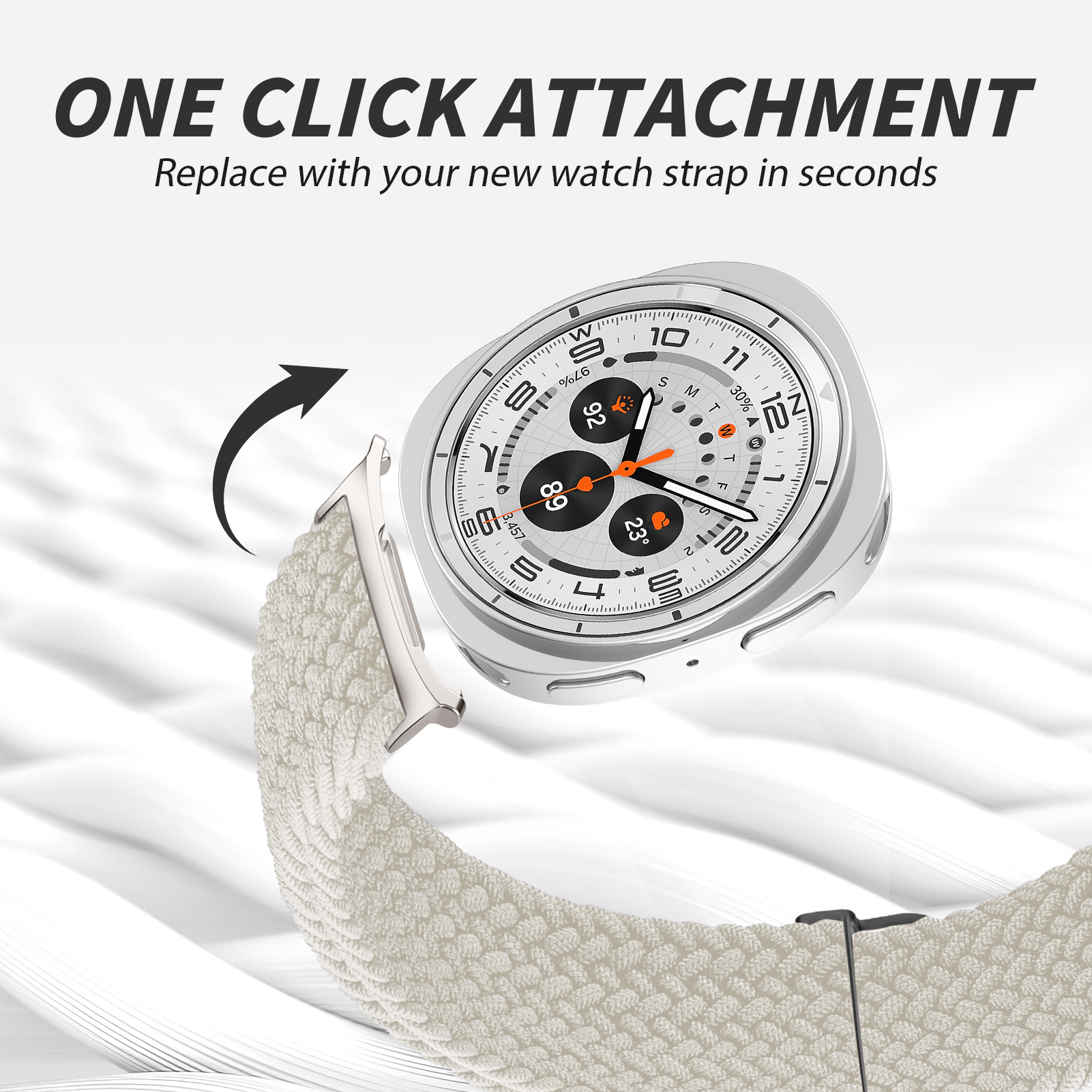 Gevlochten Solo lusband voor S - Samsung Smartwatch Accessories recensie en prijs