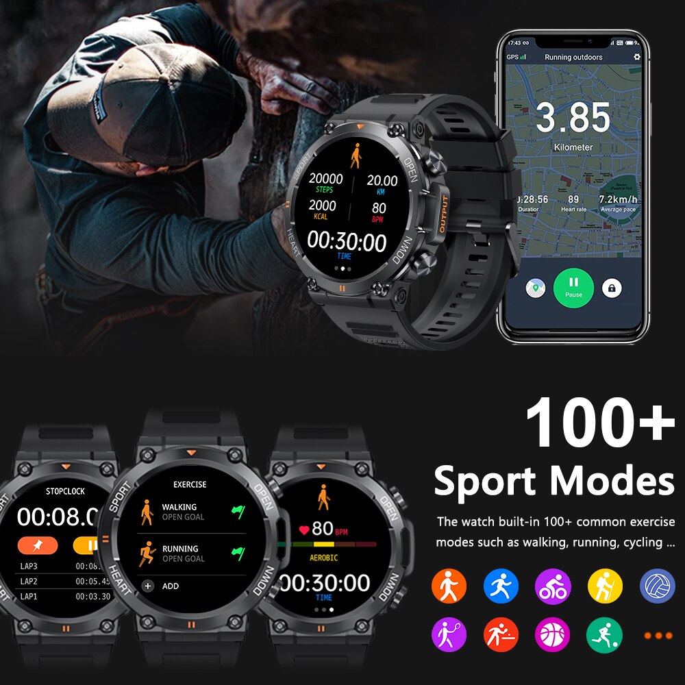 MEVADEN 1.39 inch HD Bluetooth - Smartwatch Custom recensie en prijs