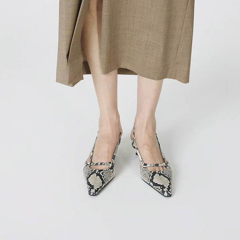 Dames Slingback Puntschoen Lag - Leather Classic Strap recensie en prijs